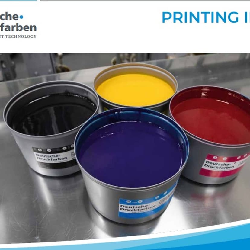 DDF CMYK sērija — tradicionālās, zemas migrācijas un UV tipogrāfijas krāsas